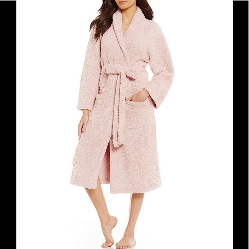 COPY - Barefoot Dreams CozyChic Heather Rose Pink Plush Robe